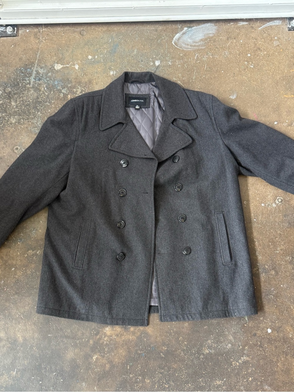 Double breasted men’s wool blend coat - London fog